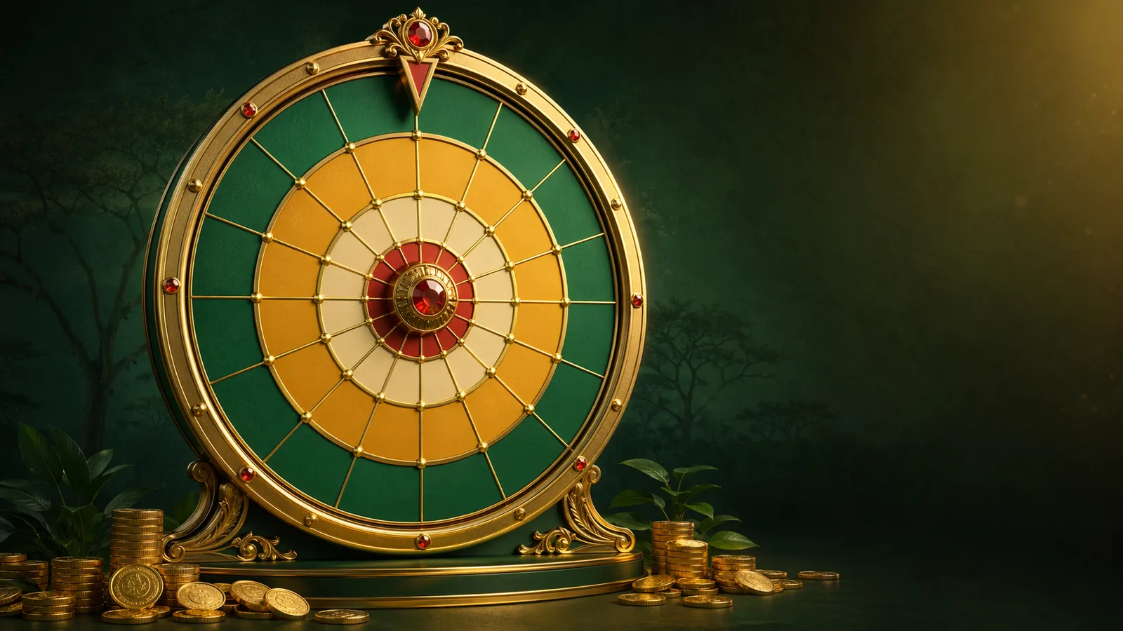 Mega Moolah Jackpot Wheel — bonushjul med fyra jackpotnivåer: Mini, Minor, Major och Mega